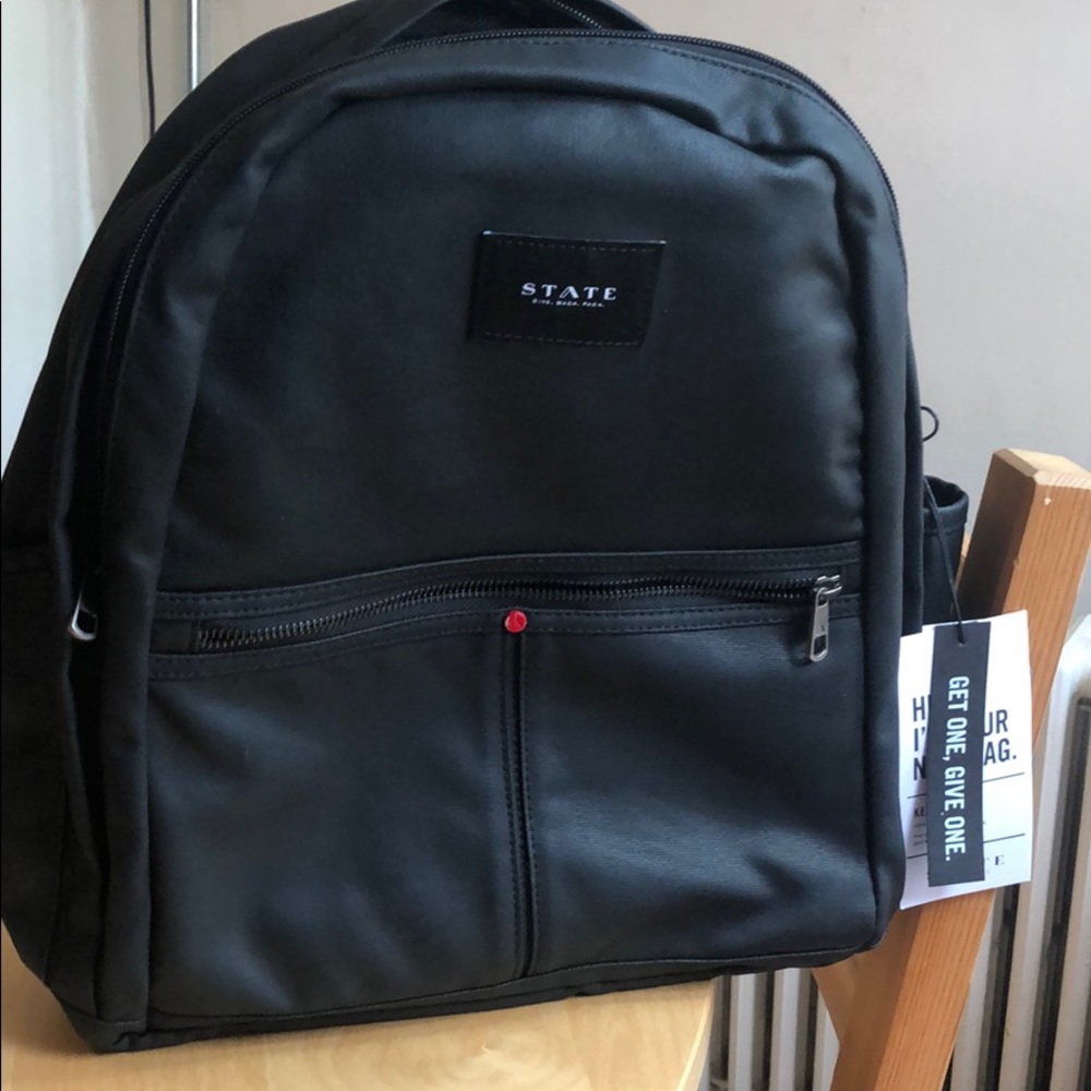 State Bags Kent women’s backpack blk Coates canvas